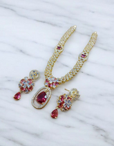 Zircons Necklace Set 0001