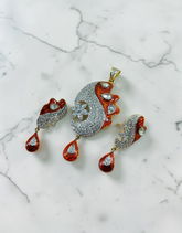 Zircons Pendant Set 0025