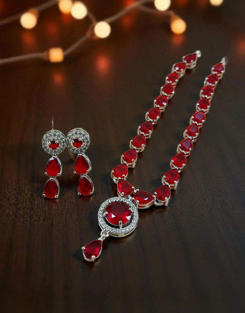 Zircons Necklace Set 0028