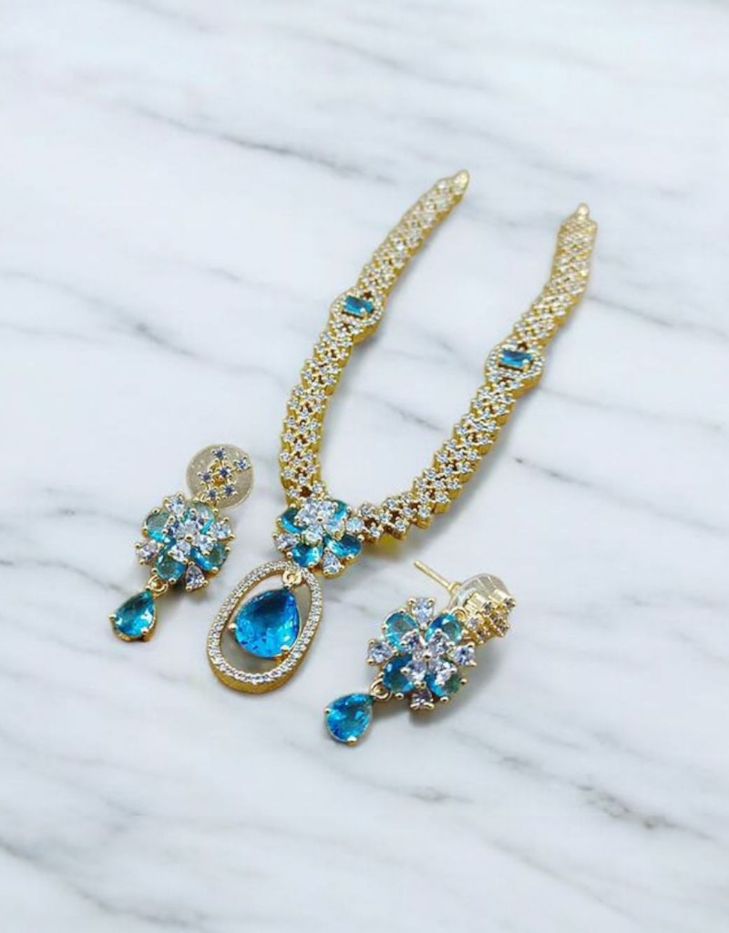 Zircons Necklace Set 0001