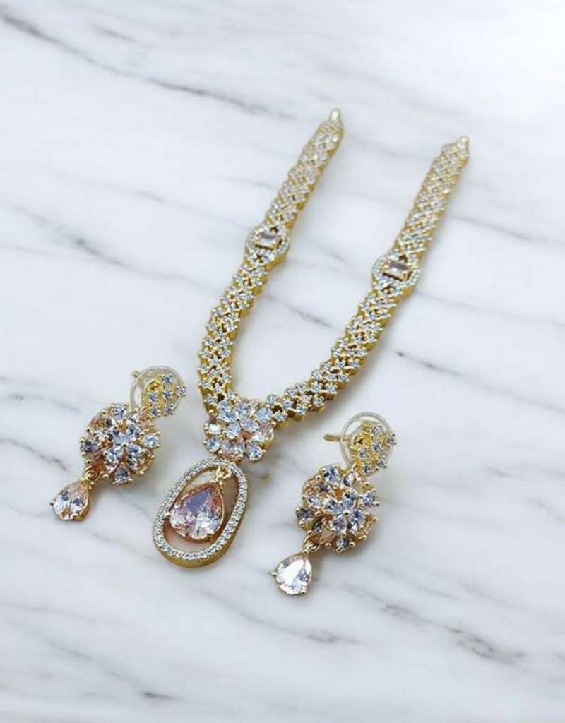 Zircons Necklace Set 0001