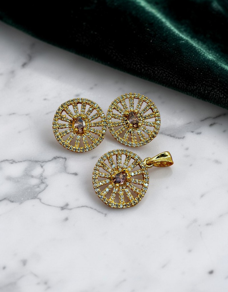 Zircons Pendant Set 0017