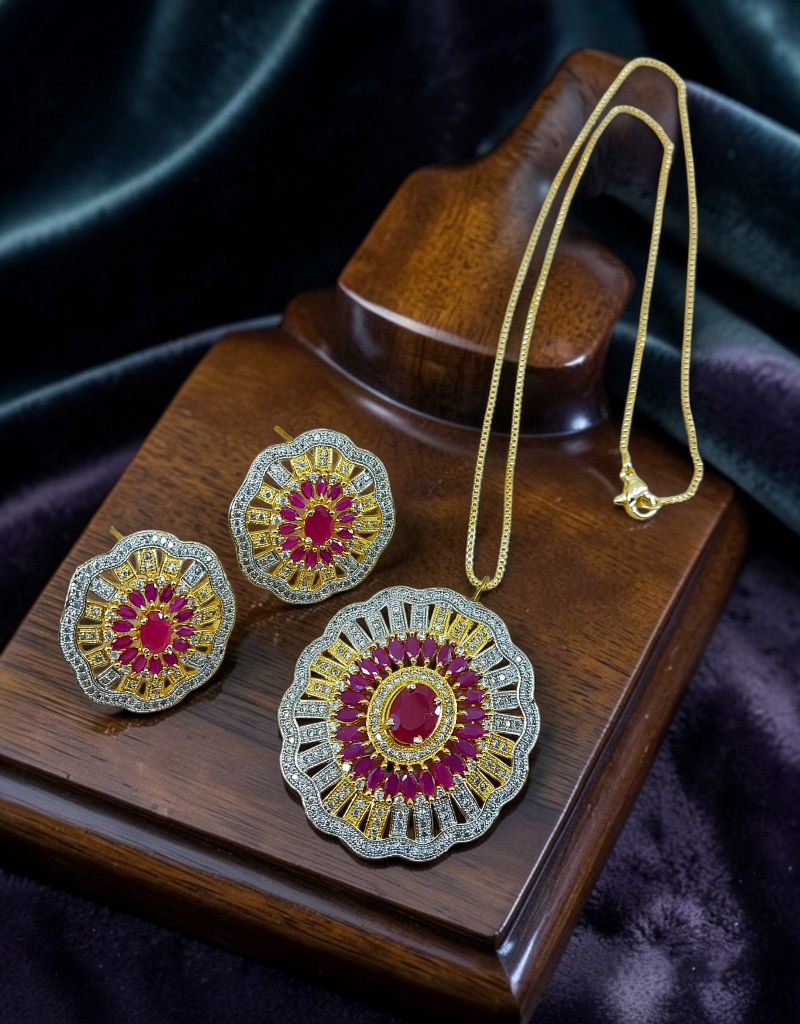 Zircons Pendant Set 0016