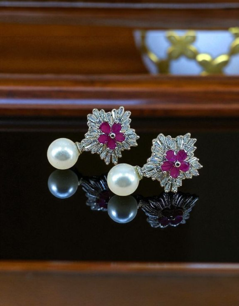 AD Zircons Earrings 0001