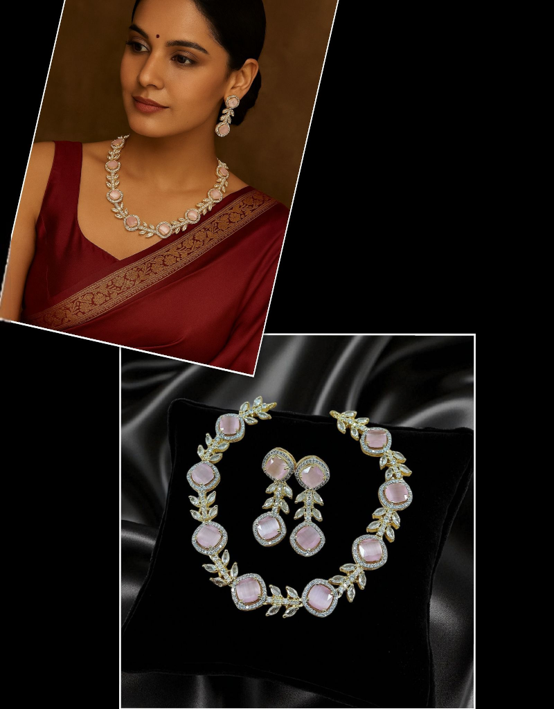 Zircons Necklace Set 0025