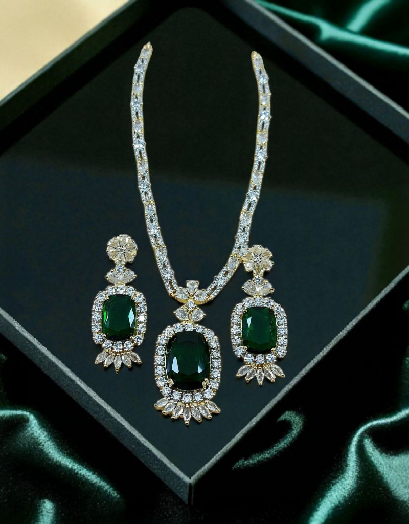 Zircons Necklace Set 0024