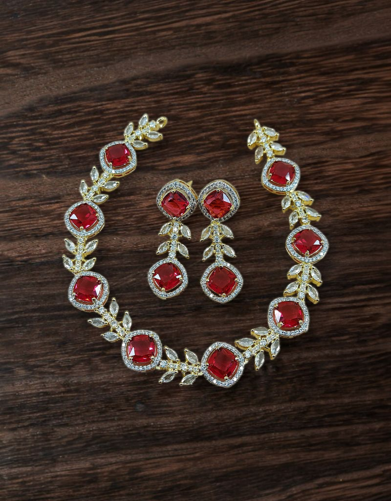 Zircons Necklace Set 0025