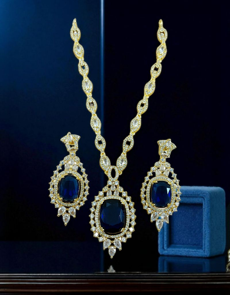 Zircons Necklace Set 0026
