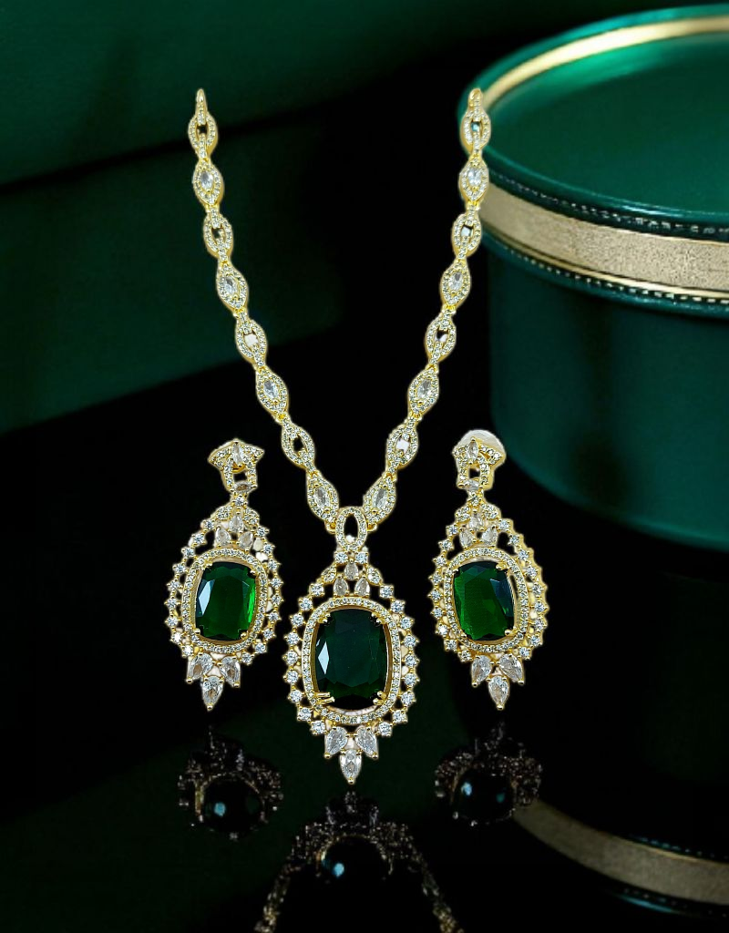 Zircons Necklace Set 0026