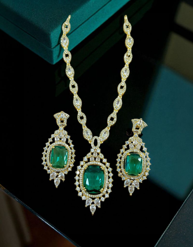 Zircons Necklace Set 0026