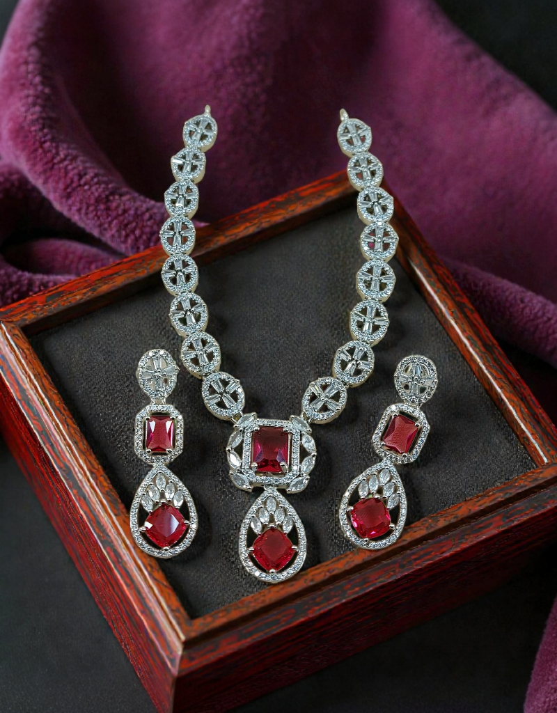 Zircons Necklace Set 0030