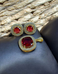 Zircons Pendant Set 0002