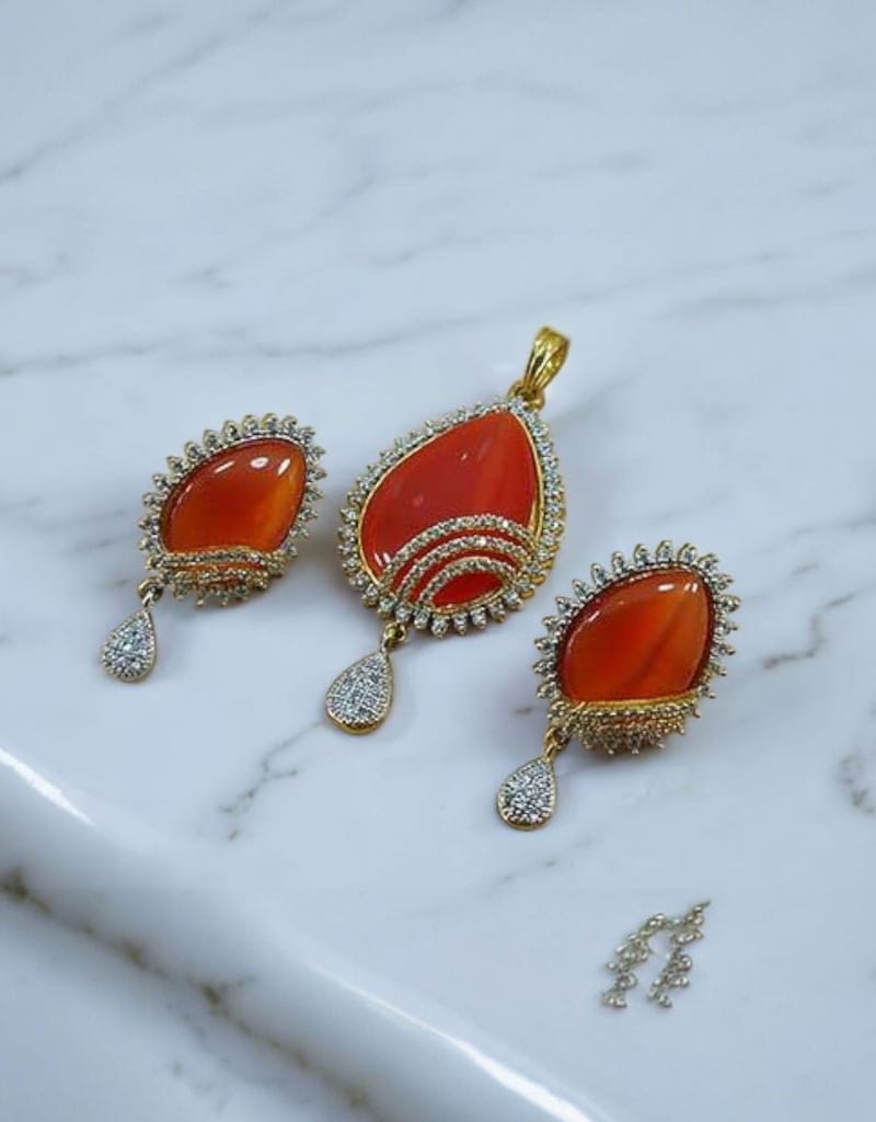 Zircons Pendant Set 0004