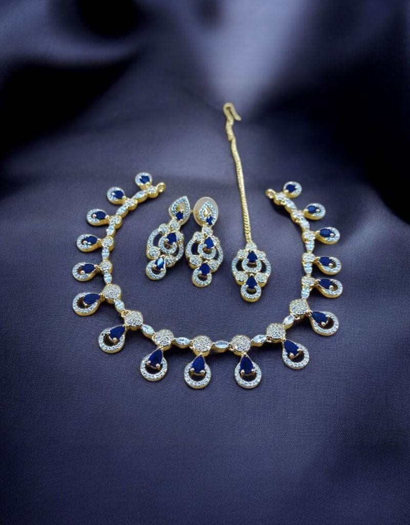 Zircons Necklace Set 0019