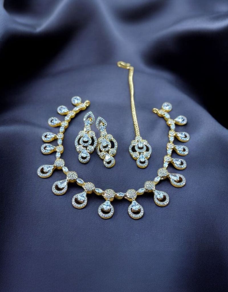 Zircons Necklace Set 0019