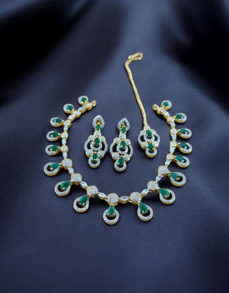 Zircons Necklace Set 0019