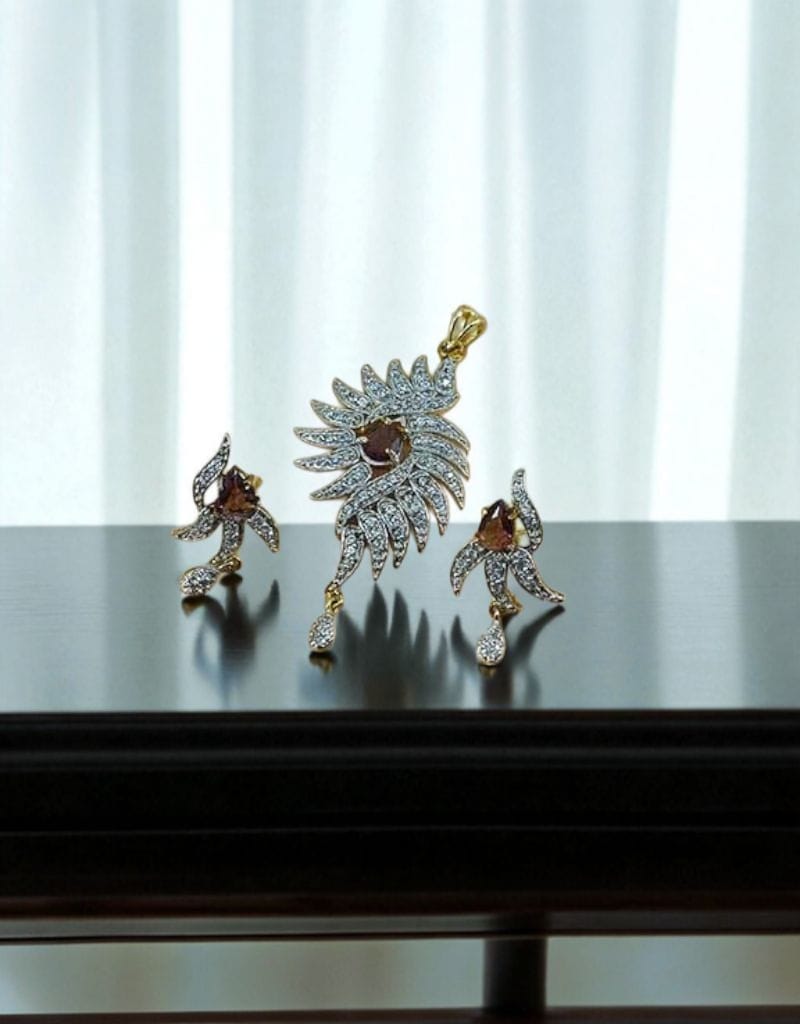 Zircons Pendant Set 0009