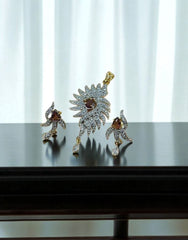 Zircons Pendant Set 0009
