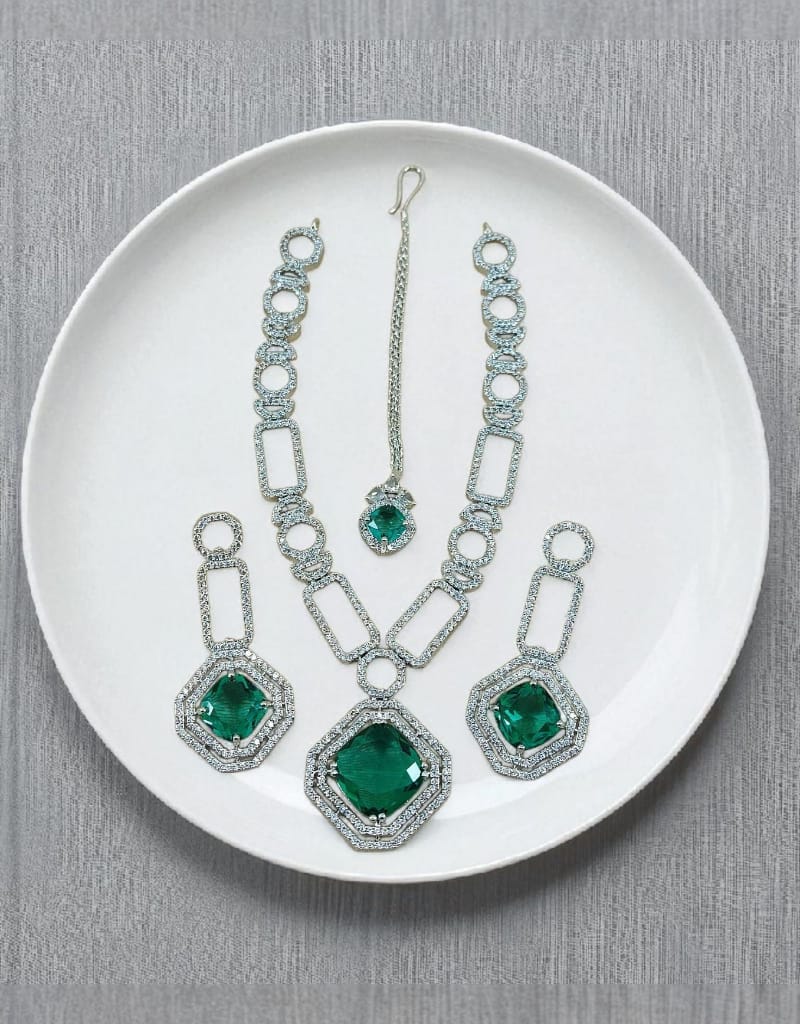 Zircons Necklace Set 0023
