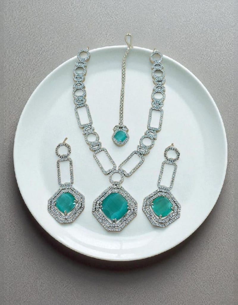 Zircons Necklace Set 0023