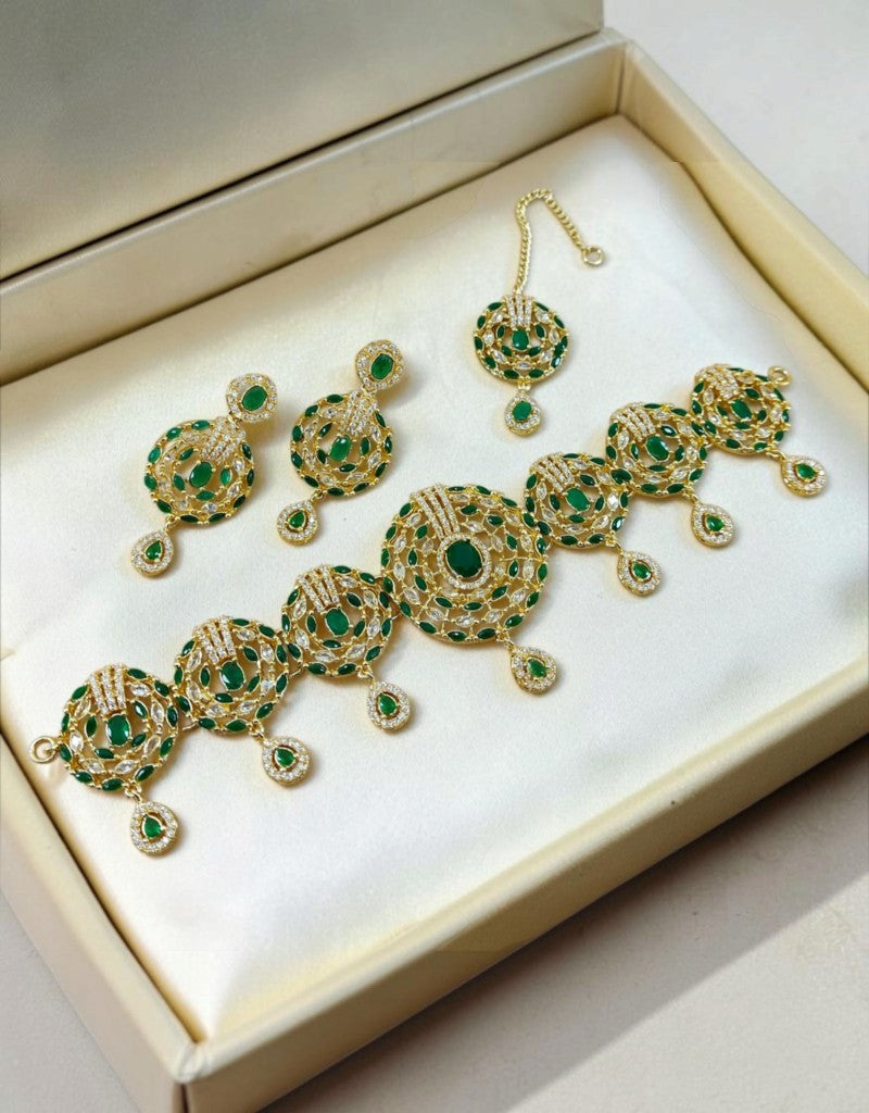 Zircons Necklace Set 0036
