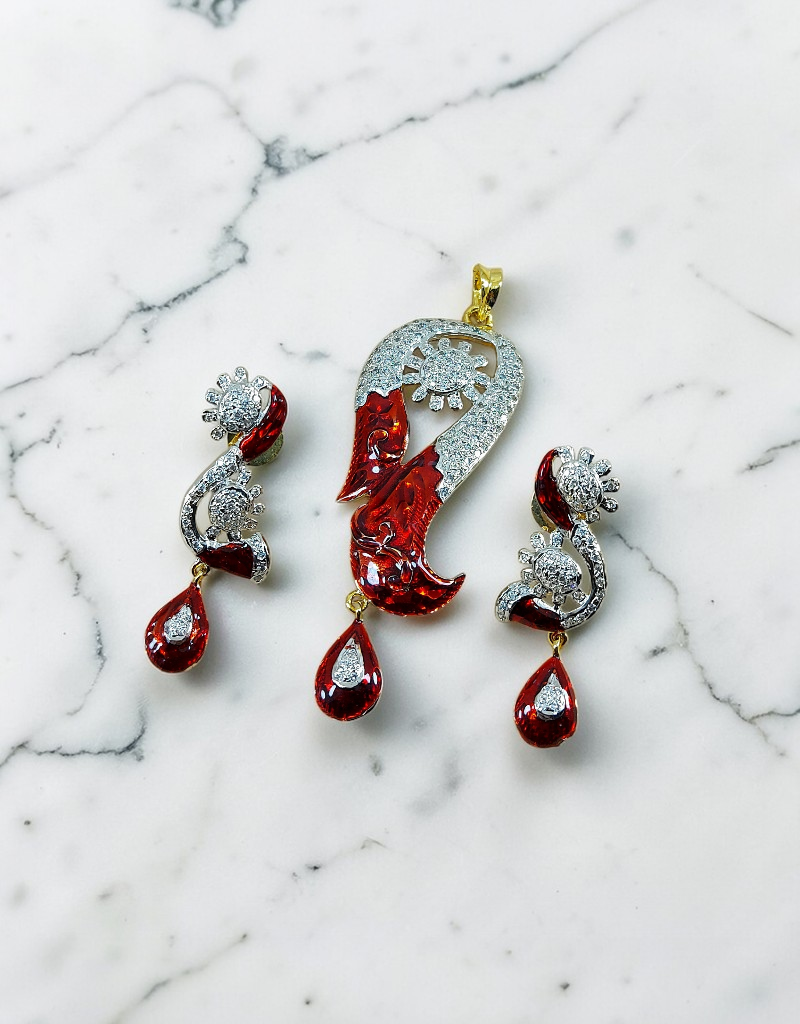 Zircons Pendant Set 0022