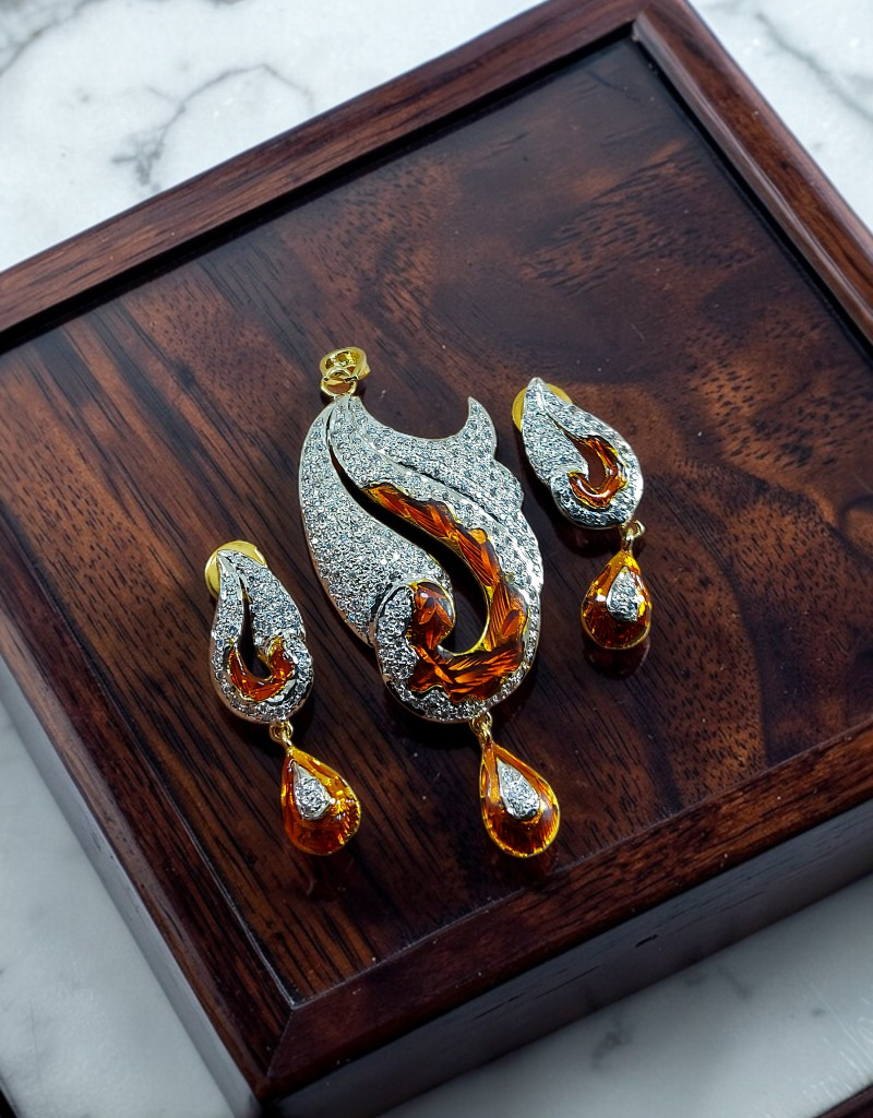 Zircons Pendant Set 0024