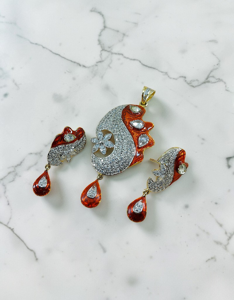 Zircons Pendant Set 0025
