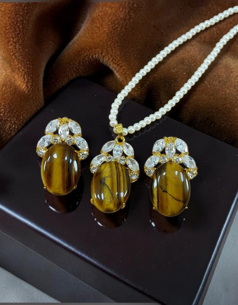 Zircons Pendant Set 0029