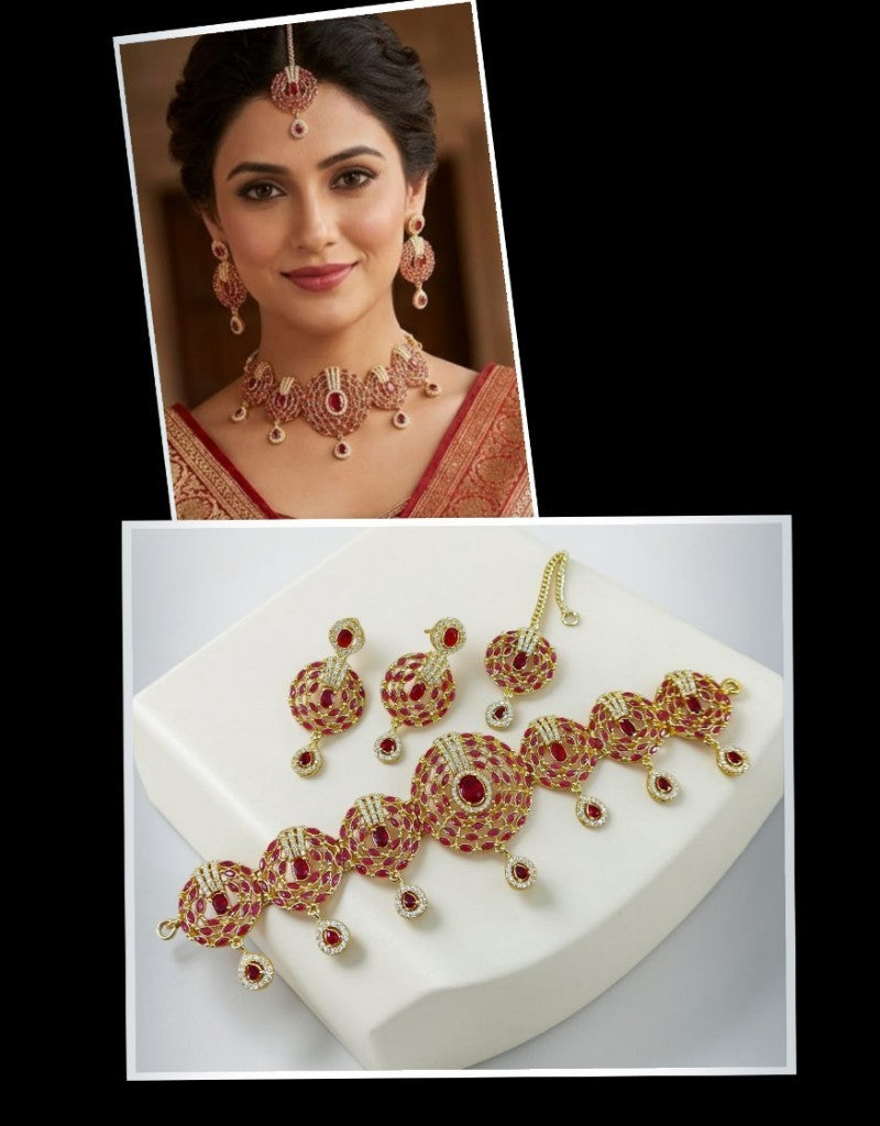 Zircons Necklace Set 0036