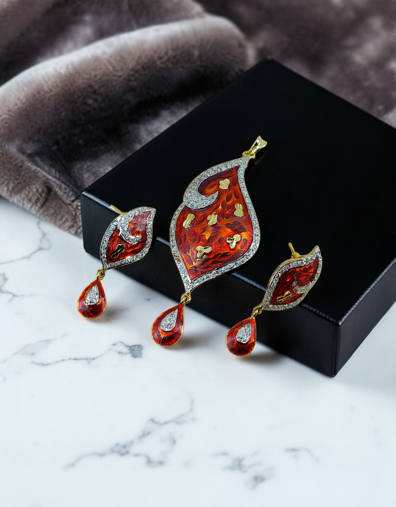 Zircons Pendant Set 0023