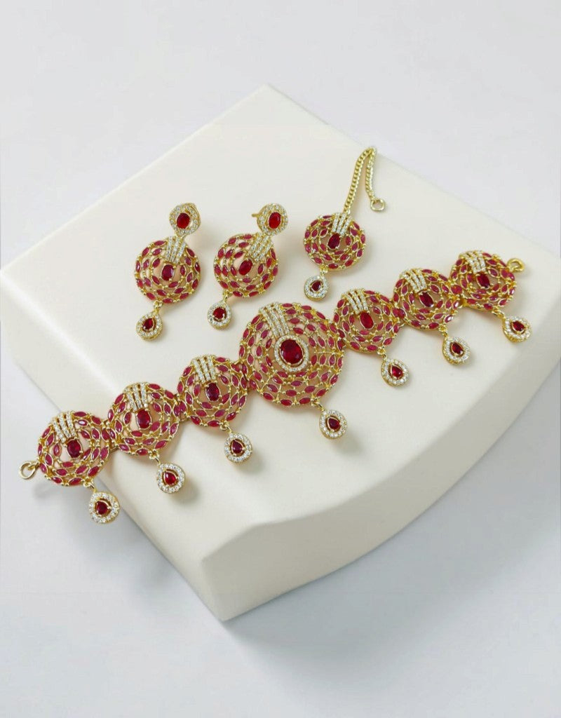 Zircons Necklace Set 0036