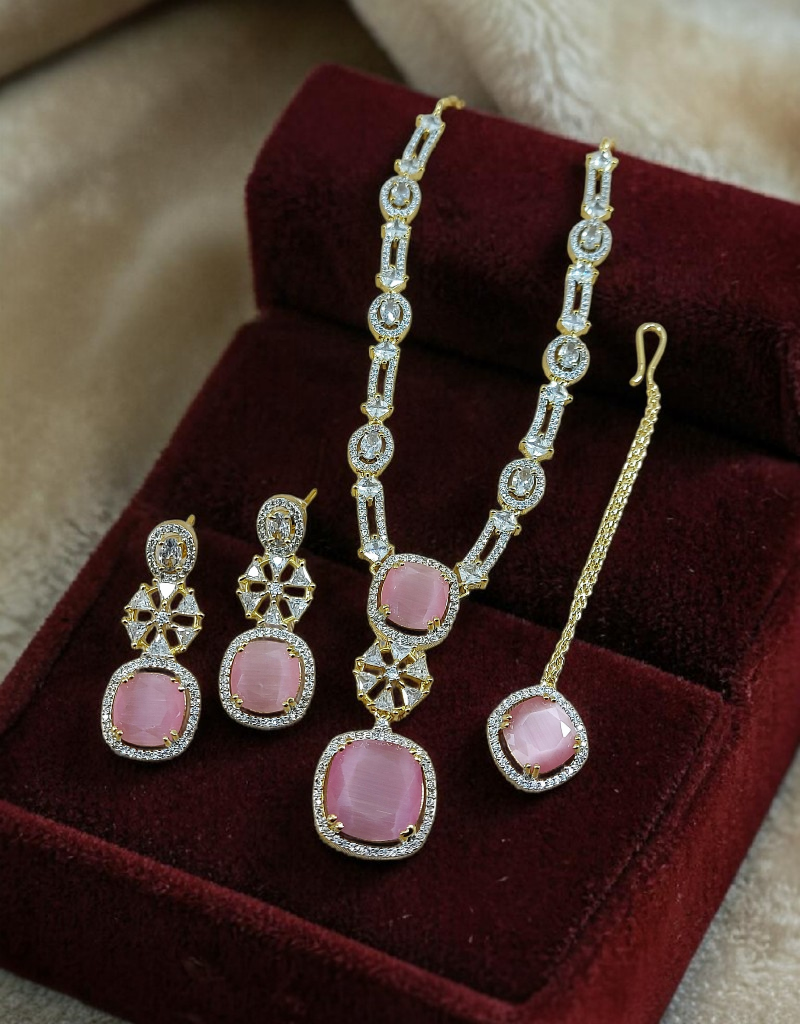 Zircons Necklace Set 0034